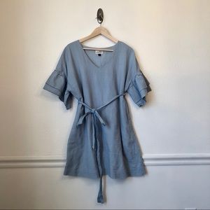 UNIVERSAL THREAD | Dusty Blue Ruffle Sleeve Dress